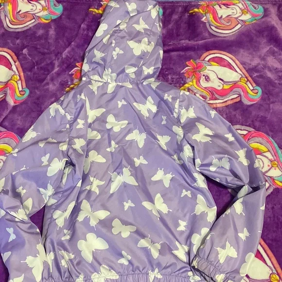Purple Butterfly raincoat - Picture 3 of 3